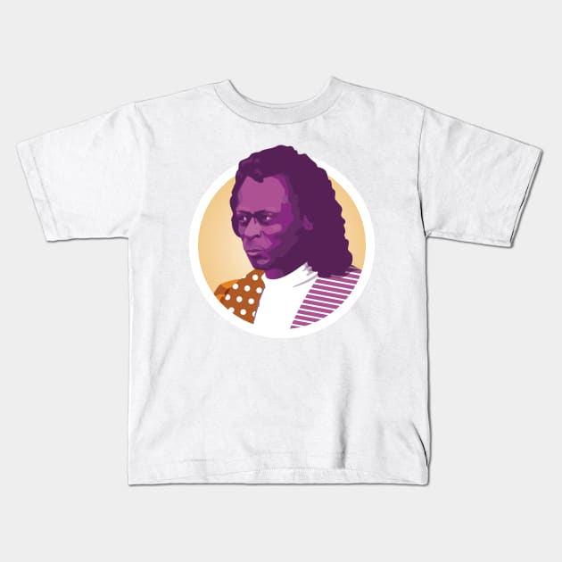 Miles Davis Kids T-Shirt by Inchpenny